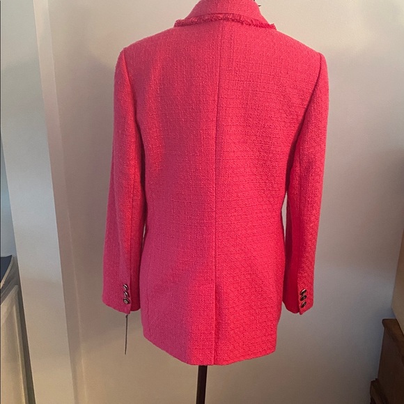 Karl Lagerfeld size 2 pink NWT tweed blazer. - Picture 5 of 14